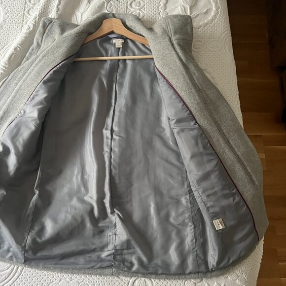 J. Crew Women's Gray Wool Coat - Picture 4 of 8